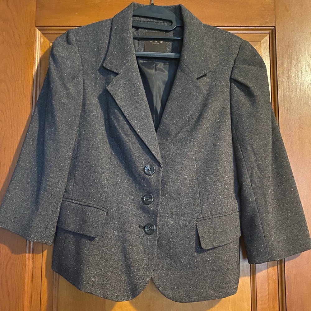 The Limited Collection blazer, three button, tweed type material, size medium